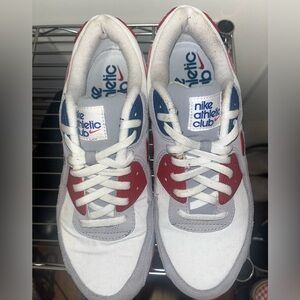 Nike, Red/Gray/White, Size 9